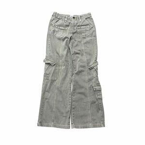 BDG Urban Outfitters Y2K Cargo Pants Sage Green Wide Leg Size S